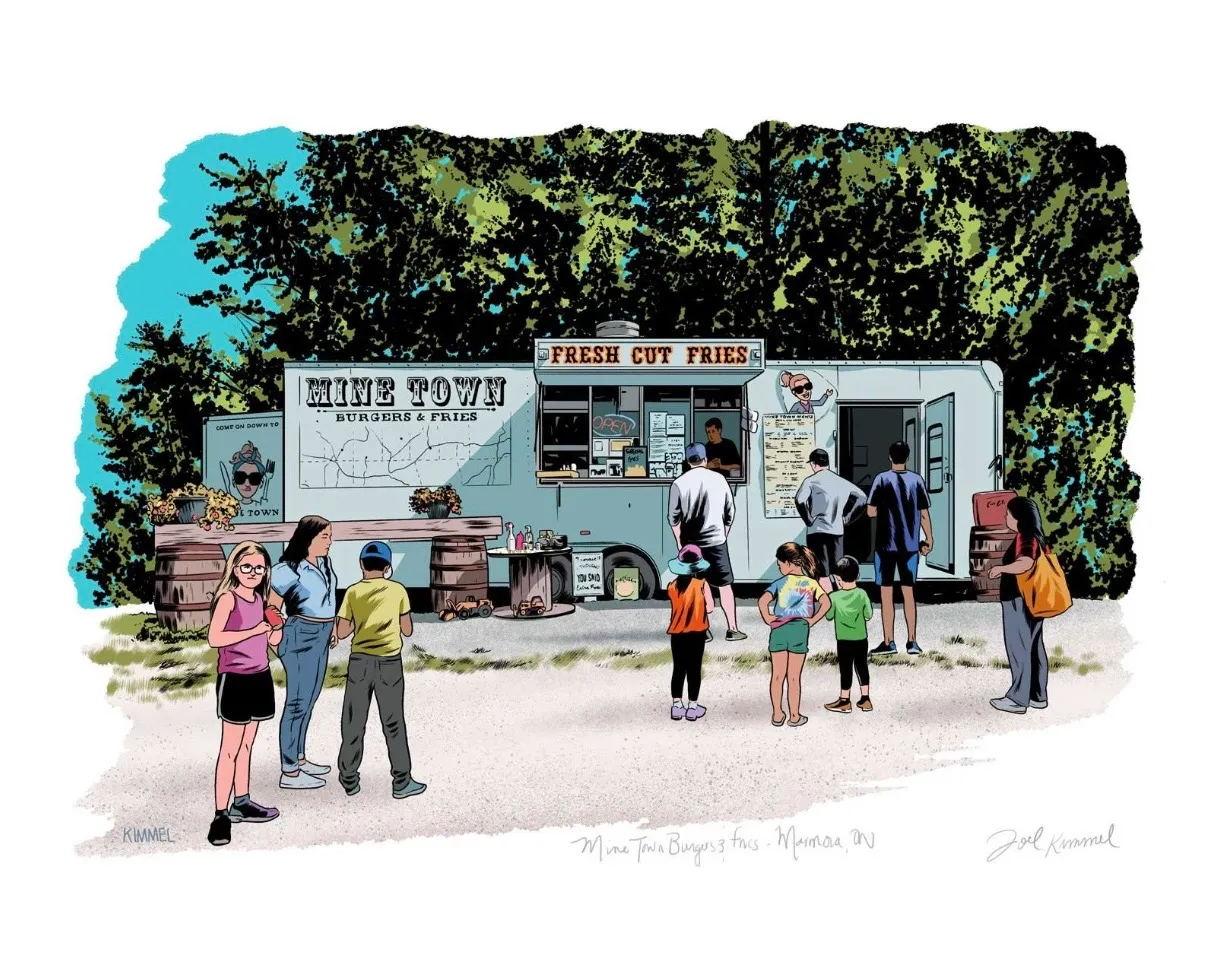 Mine Town Burgers & Fries logo